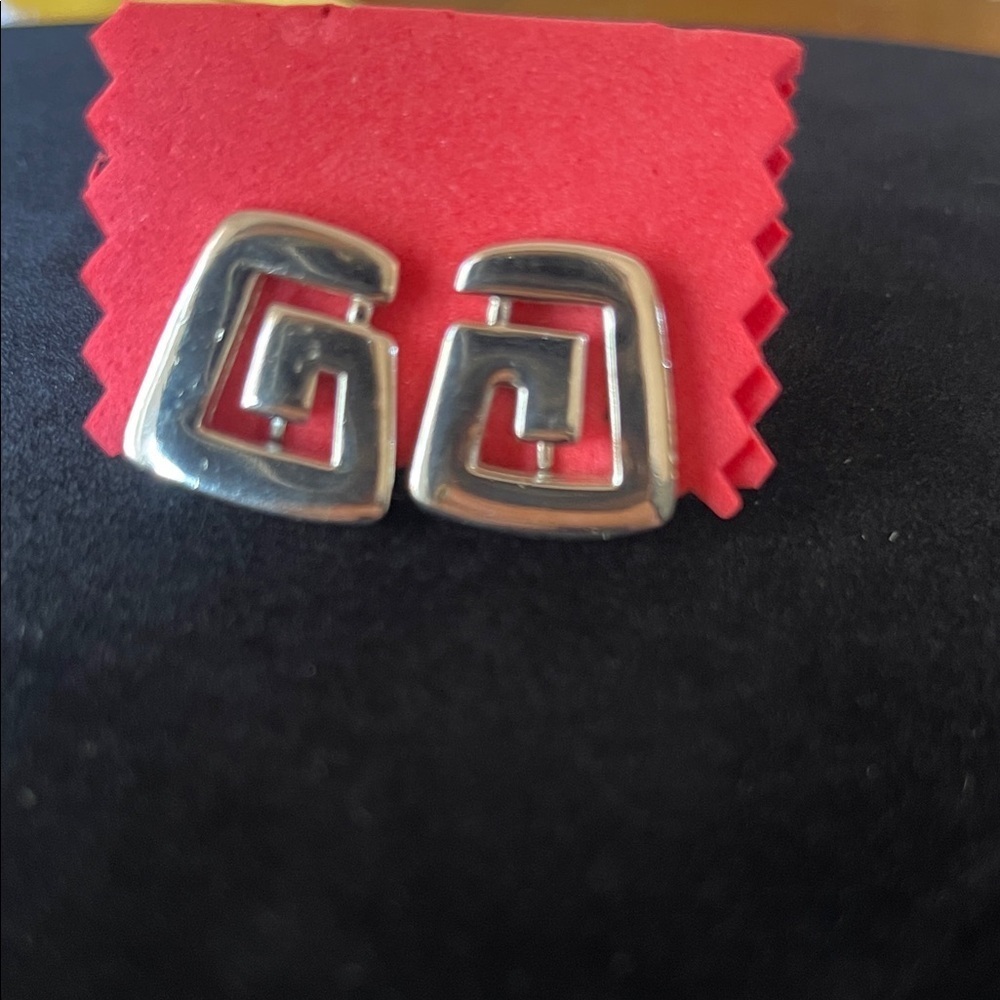 Trifari Silver Clip-On Earrings